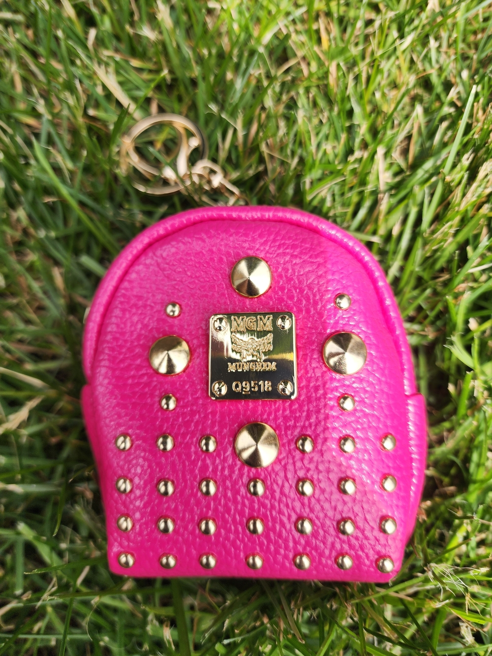 Pink Studded Fashion Keychain 3.5" Mini Backpack Keychain/bag Charms Pick One